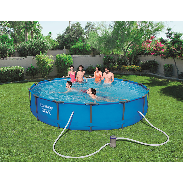 BestWay 14ft x 33inch Steel Pro Max™ Above Ground Swimming Pool With Filter