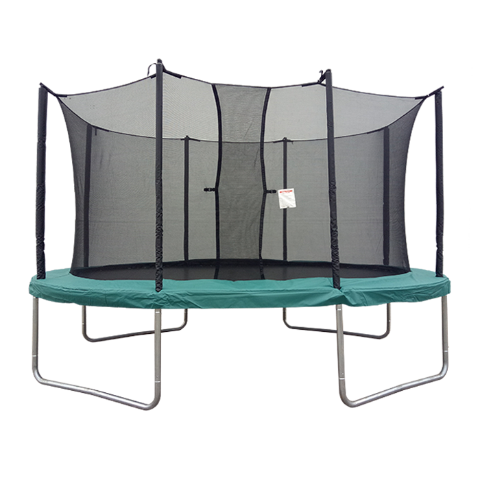 Classic 10x14ft Oval Trampoline With Safety Enclosure