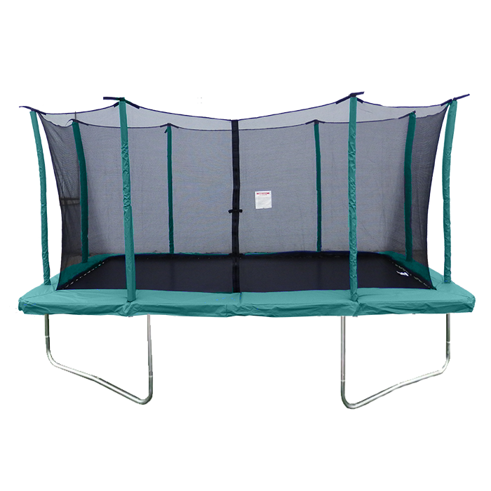 Velocity 9x14ft Rectangular Green Trampoline With Safety Enclosure  IN STOCK NOW