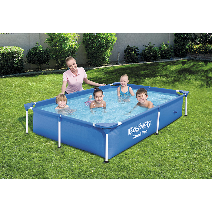 Bestway 7ft 36inch Rectangular Above Ground Steel Pro Swimming Pool