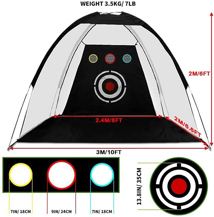 Hillman PGM 3m Deluxe Golf Practice Net Green