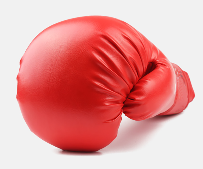 Ironman Red Boxing Gloves