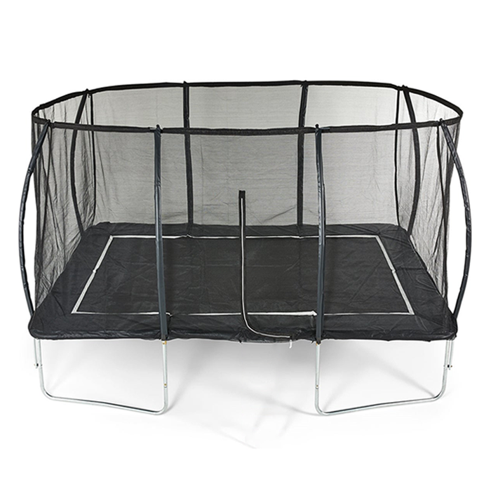 7x11ft Rectangular Trampoline with Safety Enclosure