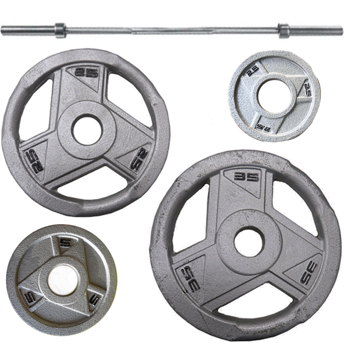 Ironman 200lb Olympic Weight Set with 86 Inch Olympic Weight Bar