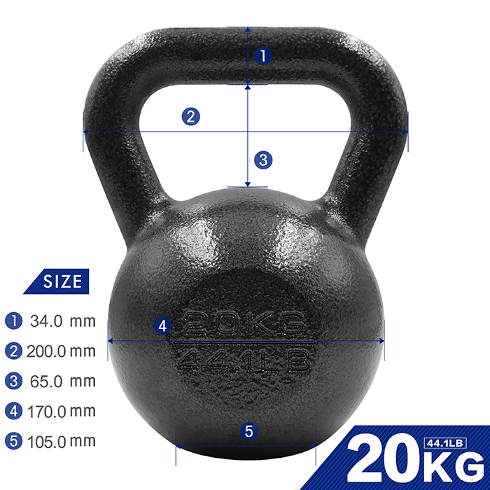 Ironman Pro 20kg Cast Iron Kettlebell