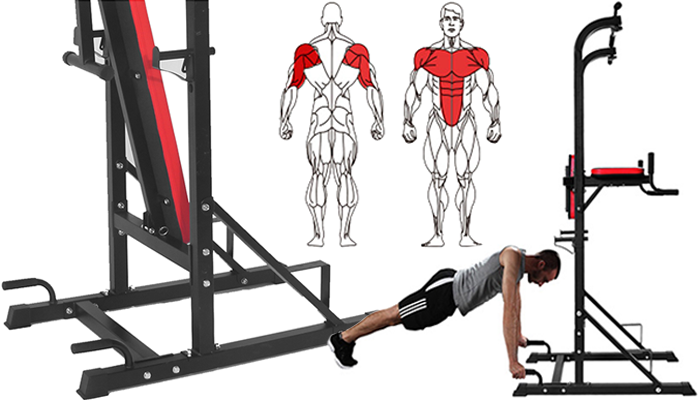 BodyTrain Power Tower and Weight Bench