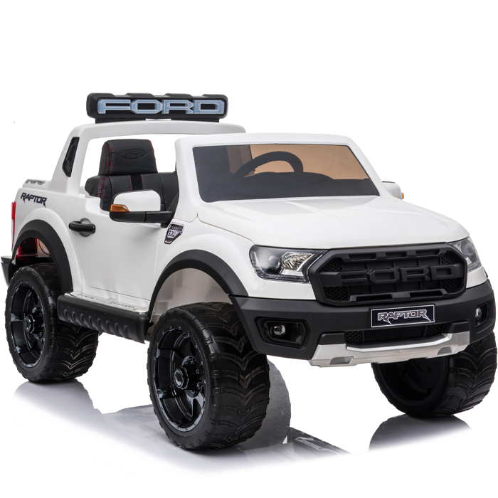 Kids Electric Ride On Ford Ranger Raptor White - Image 3