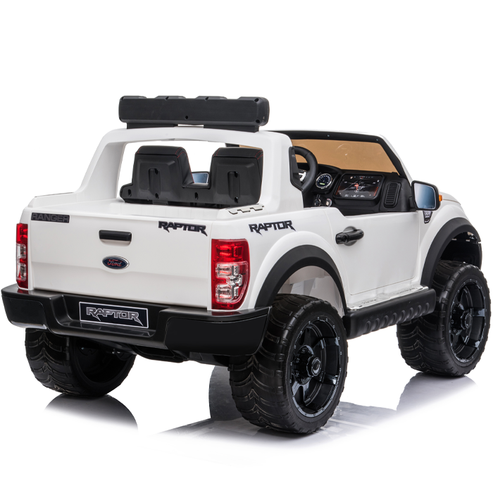 Kids Electric Ride On Ford Ranger Raptor White - Image 5