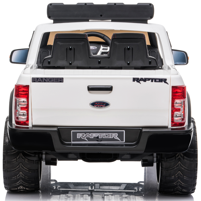 Kids Electric Ride On Ford Ranger Raptor White - Image 6
