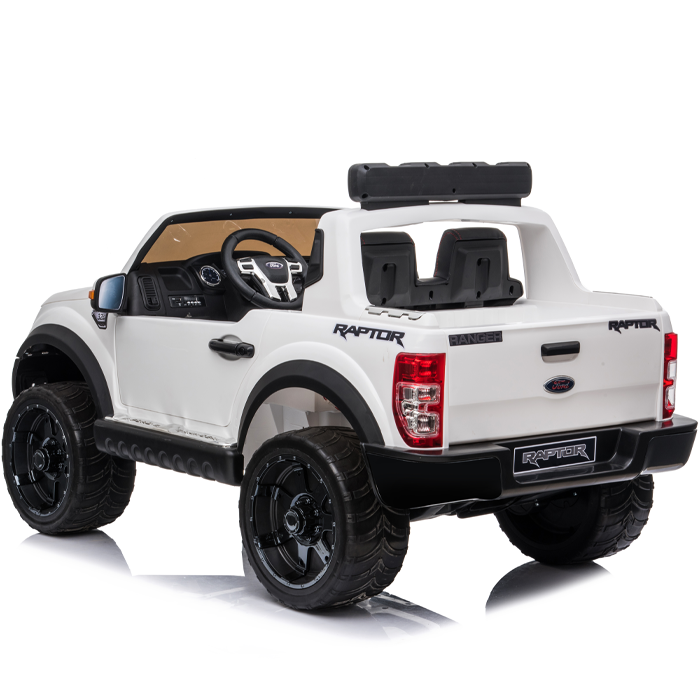 Kids Electric Ride On Ford Ranger Raptor White - Image 8