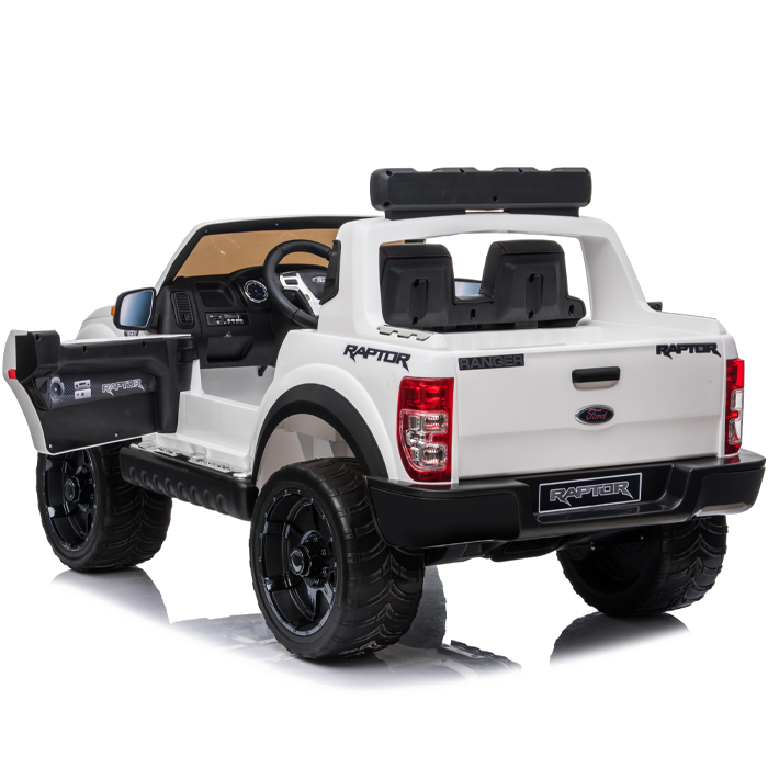Kids Electric Ride On Ford Ranger Raptor White - Image 12