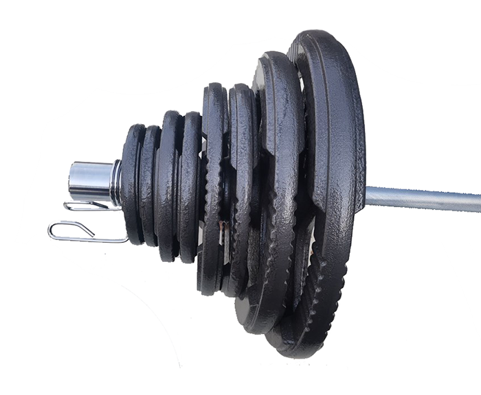 Ironman 90kg Olympic Tri-grip Hammerton Weight Set with 2.2m Olympic Weight Bar