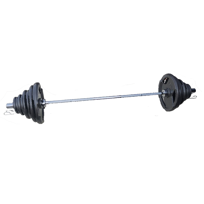 Ironman 90kg Olympic Tri-grip Hammerton Weight Set with 2.2m Olympic Weight Bar