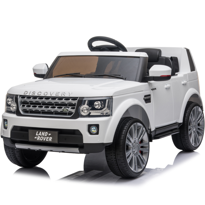 Kids Electric Ride On Land Rover Discovery 12v Single Seat - White