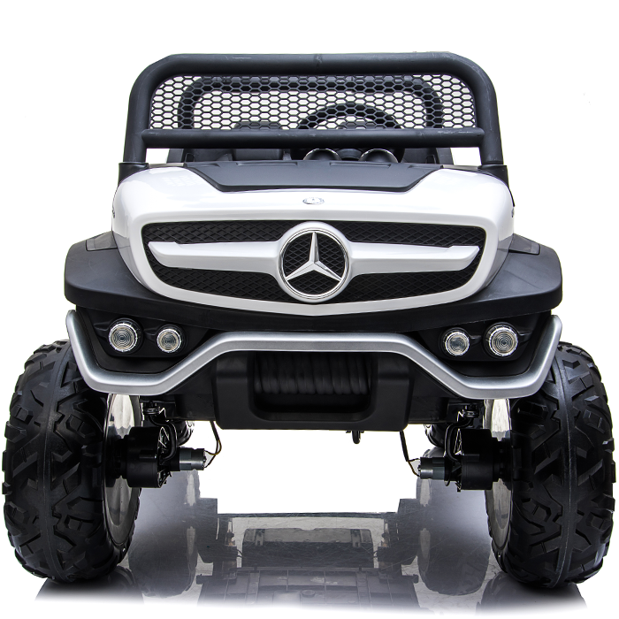 Kids Electric Ride On Mercedes-Benz UniMog White - Image 5