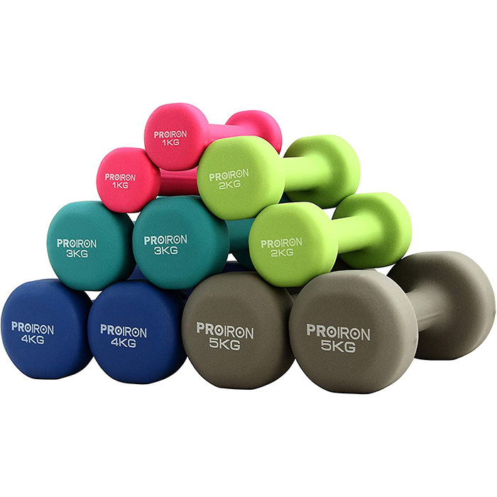 PROIRON Neoprene Coated Dumbbell Set