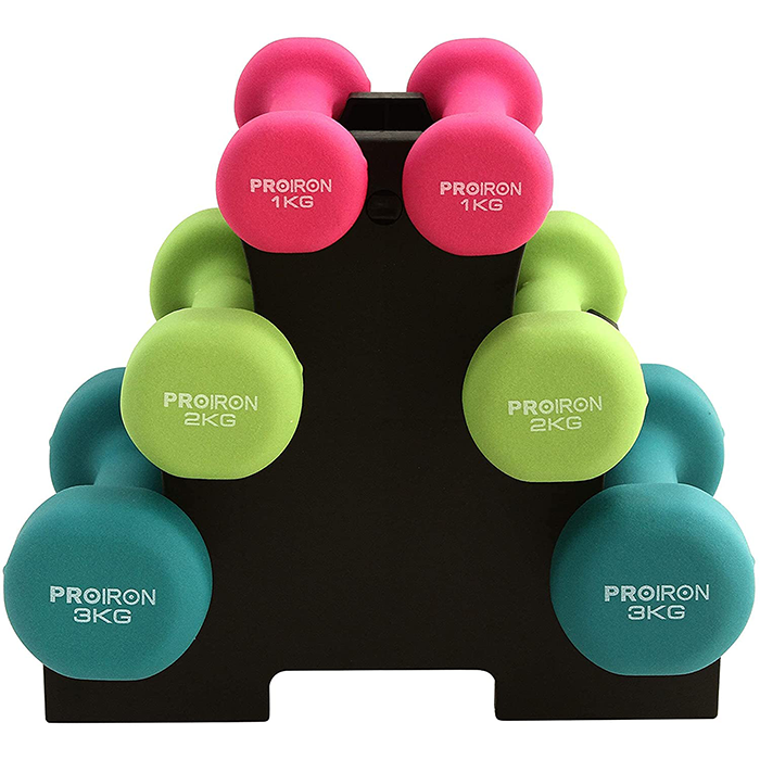 PROIRON Neoprene Coated Dumbbell Set
