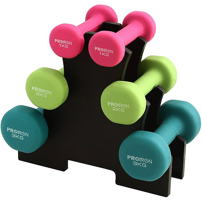 PROIRON Neoprene Coated Dumbbell Set