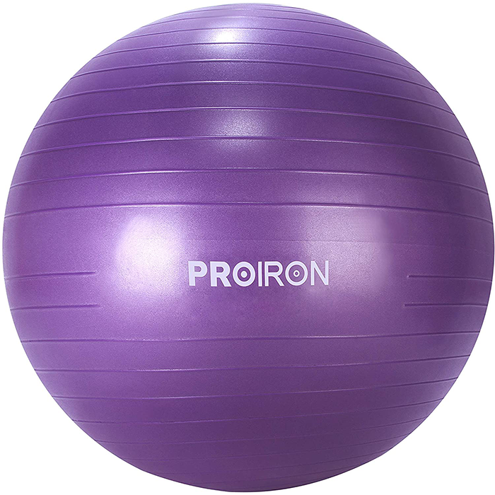 PROIRON 75cm Anti-Burst Purple Swiss Yoga Exercise Ball