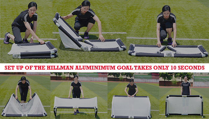 Hillman Aluminium Folding Football Goal Set-Up