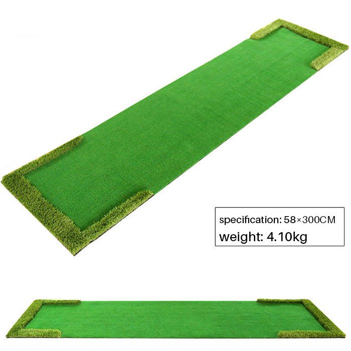 Hillman PGM Portable Artificial Turf Golf Putting Green with Auto-Return Putting Cup