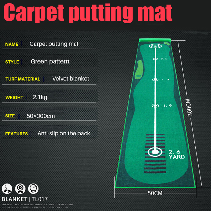 Hillman PGM Portable Golf Putting Mat - Image 5