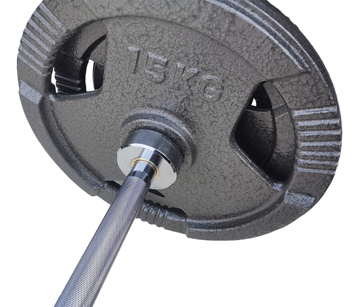 Ironman 90kg Olympic Tri-grip Hammerton Weight Set with 2.2m Olympic Weight Bar