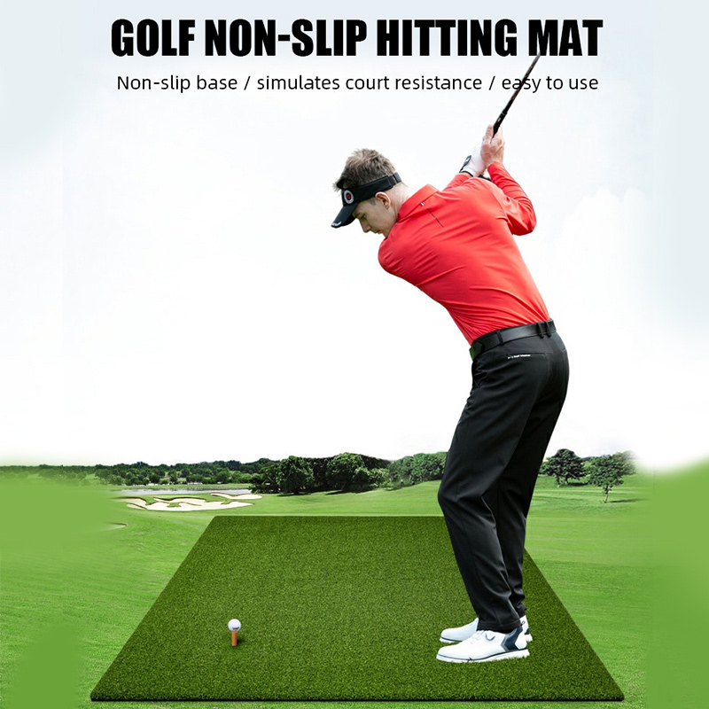 Hillman PGM 2m Heavy Duty Golf Practice Cage Deluxe Practice Mat with Tee And Ball Dispenser Package