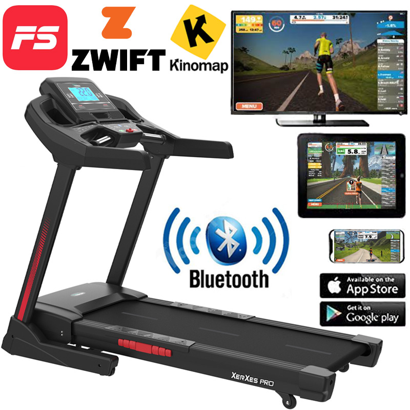 Bodytrain Xerxes Pro Motorised Folding Bluetooth Treadmill