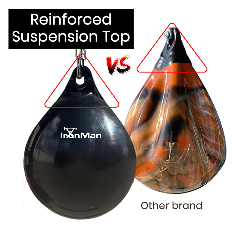 Ironman 15" Aqua Punching Bag Black - Image 4