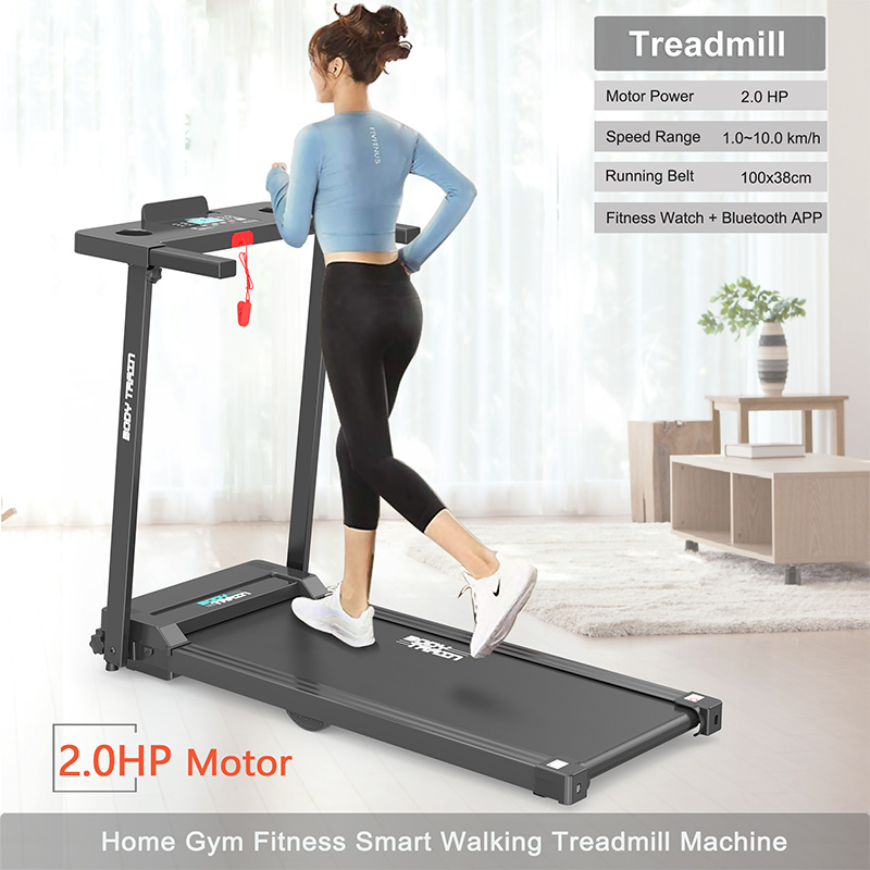 BodyTrain P80G Motorised Folding Bluetooth Treadmill