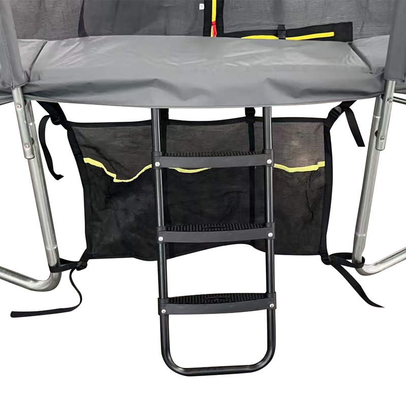 9x14ft Rectangular Trampoline with Safety Enclosure Grey