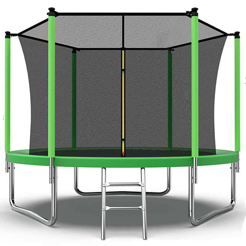 Velocity 8ft Trampoline with Safety Enclosure and Ladder