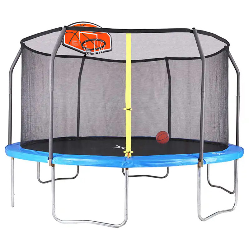 Big Air Universal 15ft Trampoline with Enclosure and Basketball Hoop