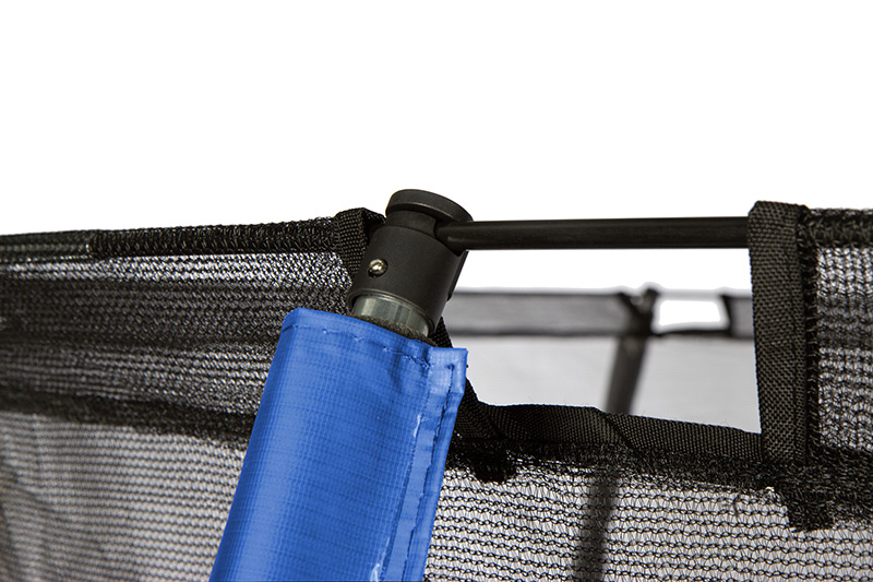 Amigo 8ft Trampoline with Enclosure Free Shoe Tidy & Ladder – Blue