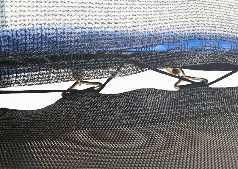 Amigo 8ft Trampoline with Enclosure Free Shoe Tidy & Ladder – Blue