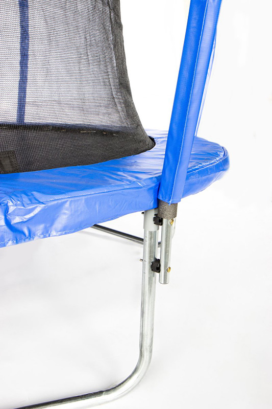 Amigo 8ft Trampoline with Enclosure Free Shoe Tidy & Ladder – Blue