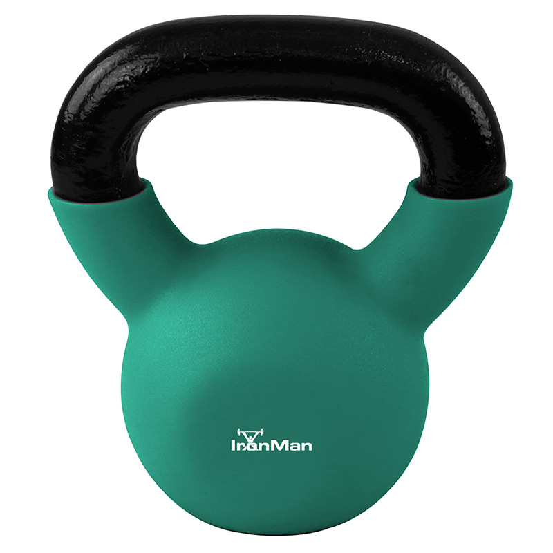 Ironman Cast Iron Coated Kettlebell Set (8kg 10kg 12kg)