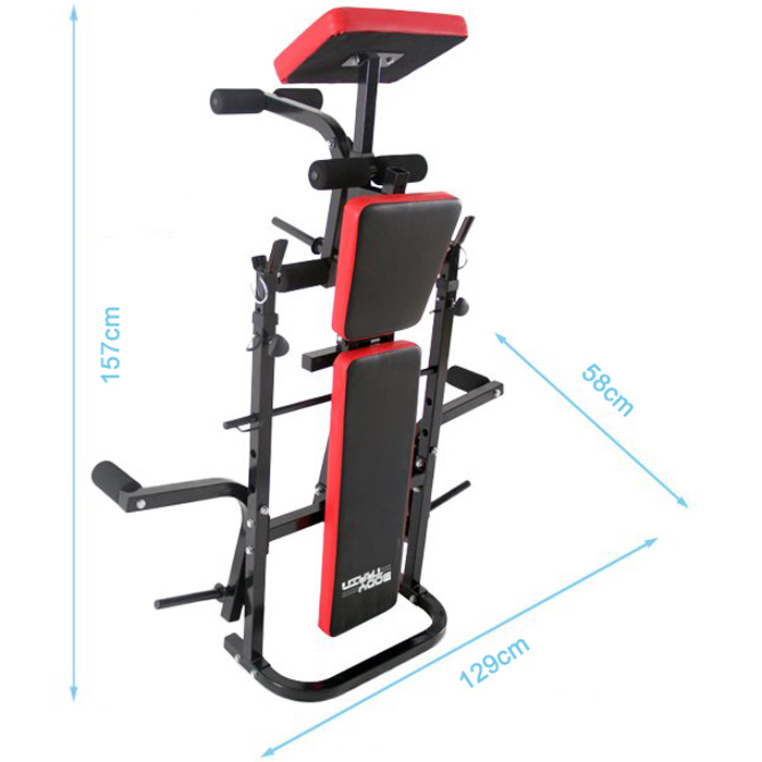 BodyTrain Elite Weight Bench & 60kg Standard Three-Piece Barbell Set