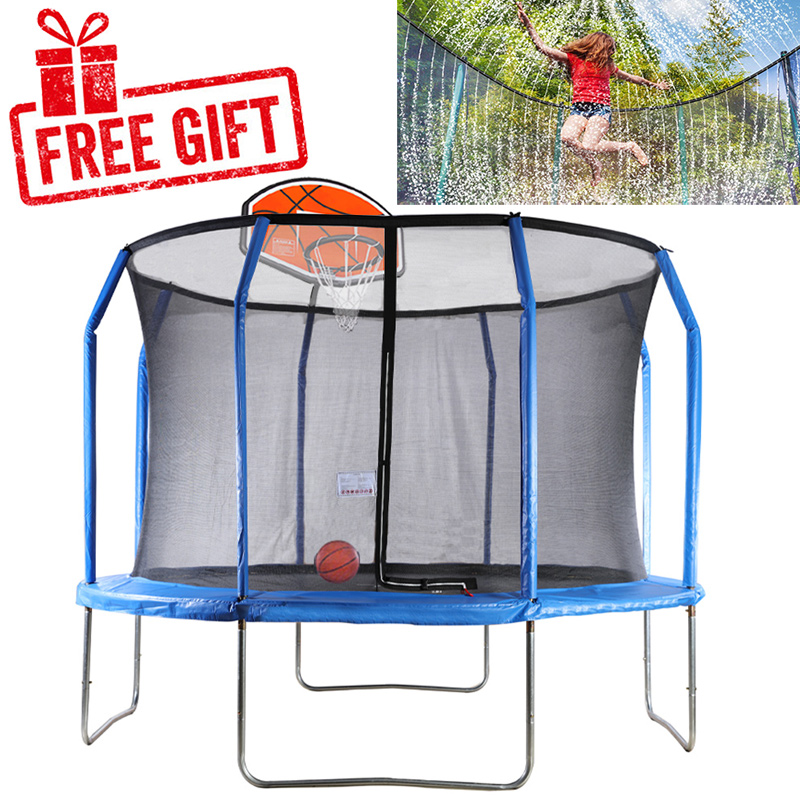 Big Air Extreme 12ft Trampoline with Safety Enclosure Blue