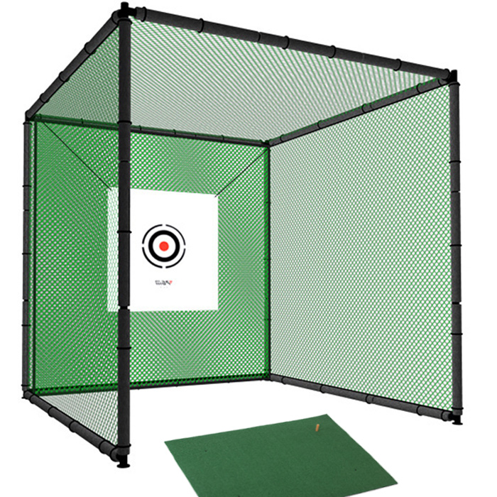Hillman PGM 3m Heavy Duty Golf Practice Cage and 1.2m Practice Mat Package