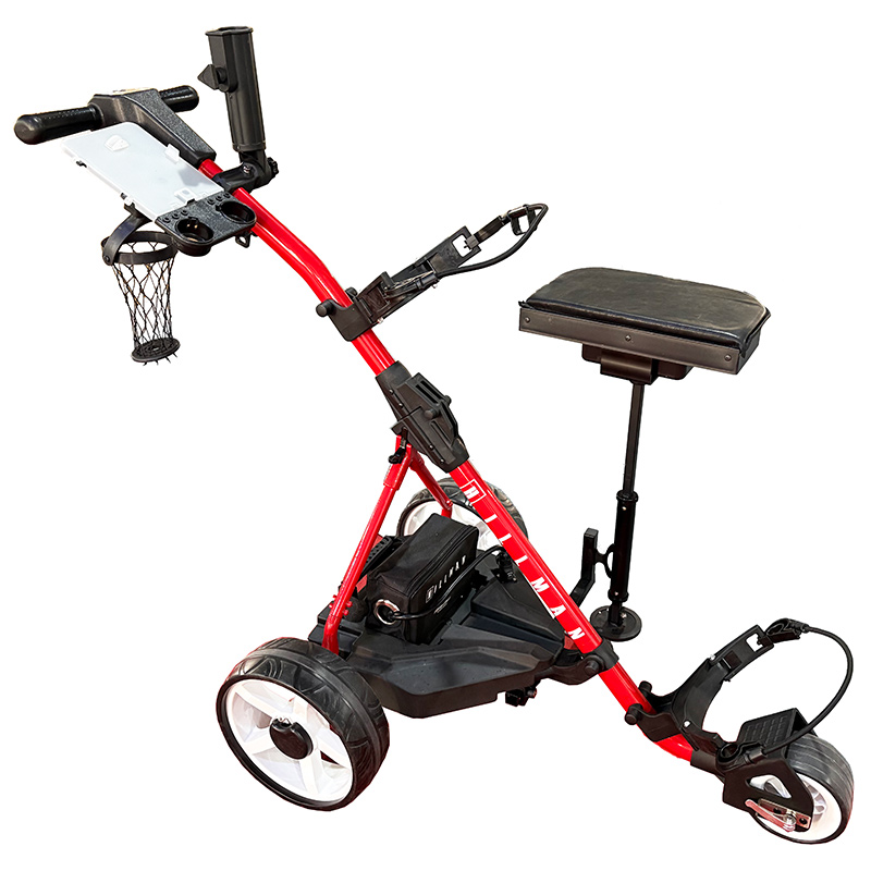 Hillman 36 Hole Lithium Electric Golf Trolley Red 