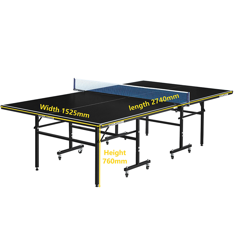Air League Team Table Tennis Table Black
