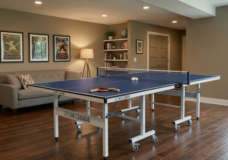 Air League Match Indoor Table Tennis Table Blue