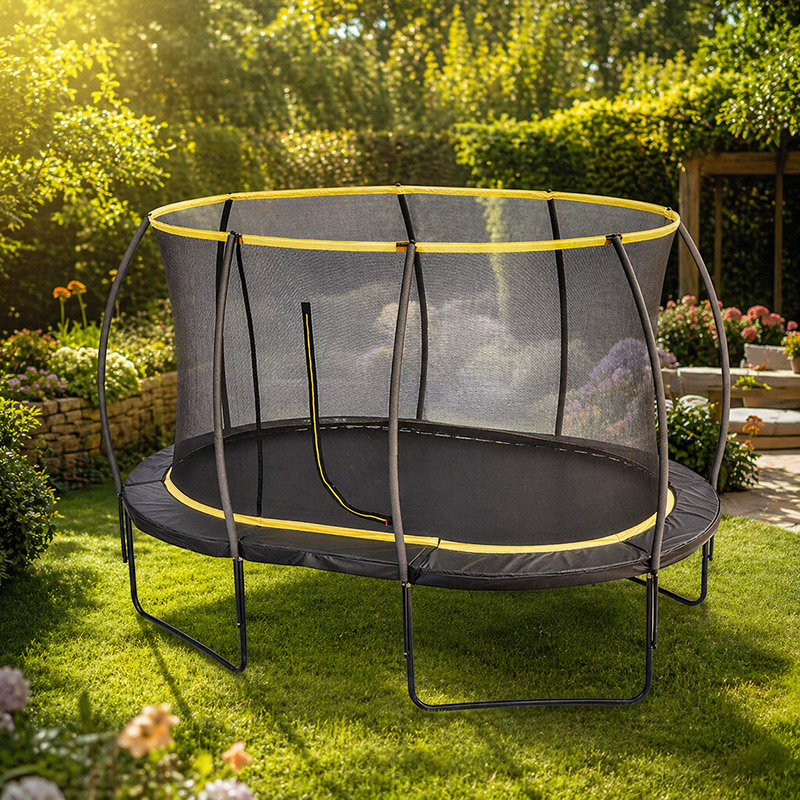Orbit 9x13ft Oval Trampoline With Safety Enclosure